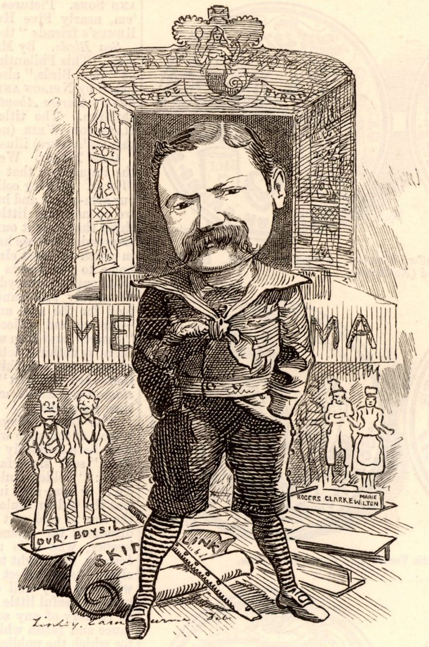 Portrait of Henry James Byron 作者 爱德华·林利·桑伯恩