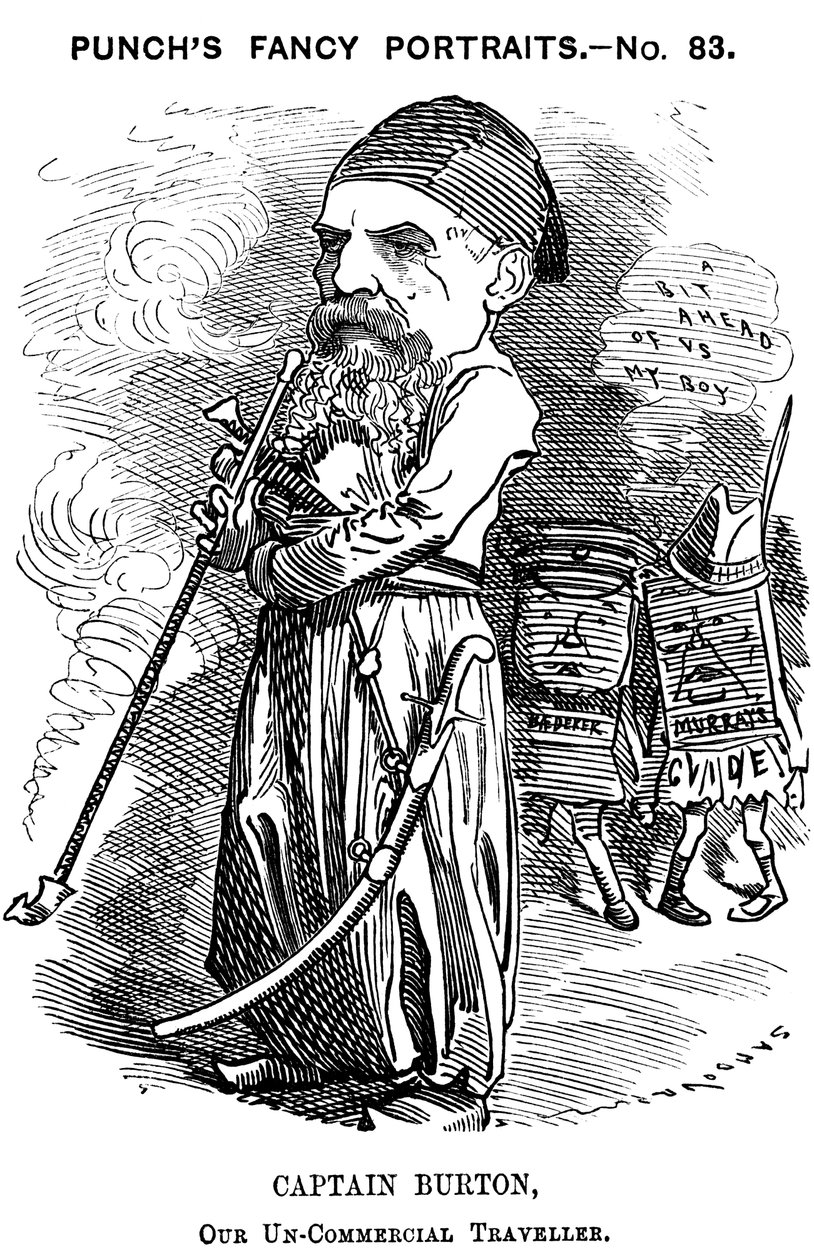 理查德·弗朗西斯·伯顿（Richard Francis Burton），英国探险家和东方主义者，1882年 作者 爱德华·林利·桑伯恩