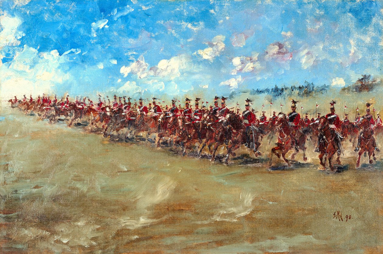 1898年，第16枪骑兵在疾驰中前进 作者 爱德华·马修·黑尔