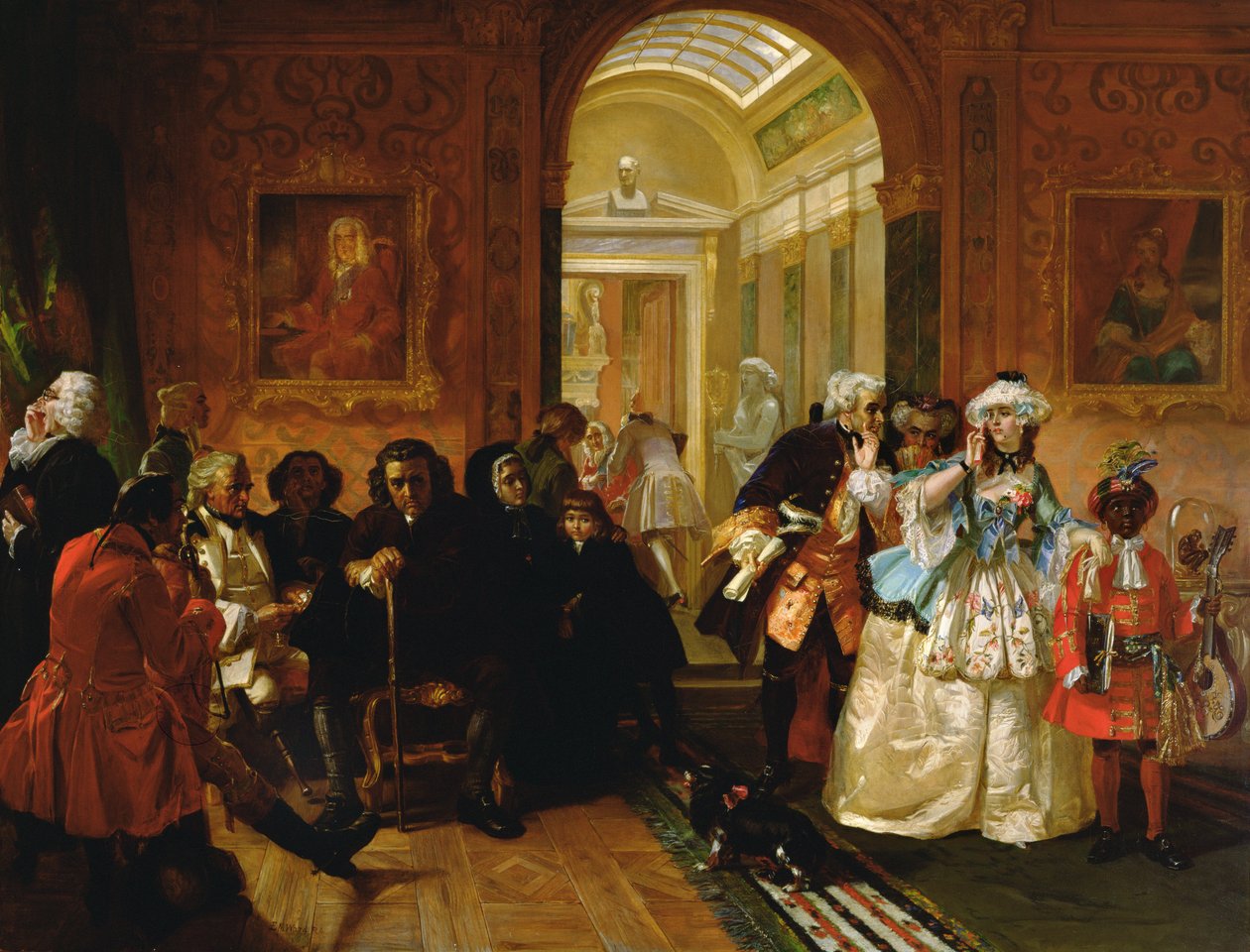 Lord Chesterfields Ante-Room于1748年，1869年 作者 爱德华·马修·沃德