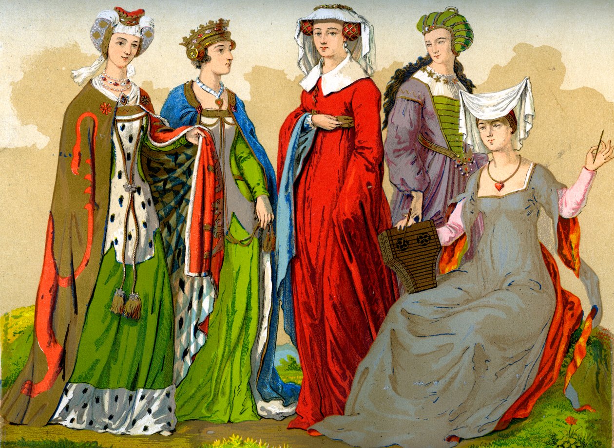 英国贵妇，15849年至16世纪。 作者 爱德华·梅