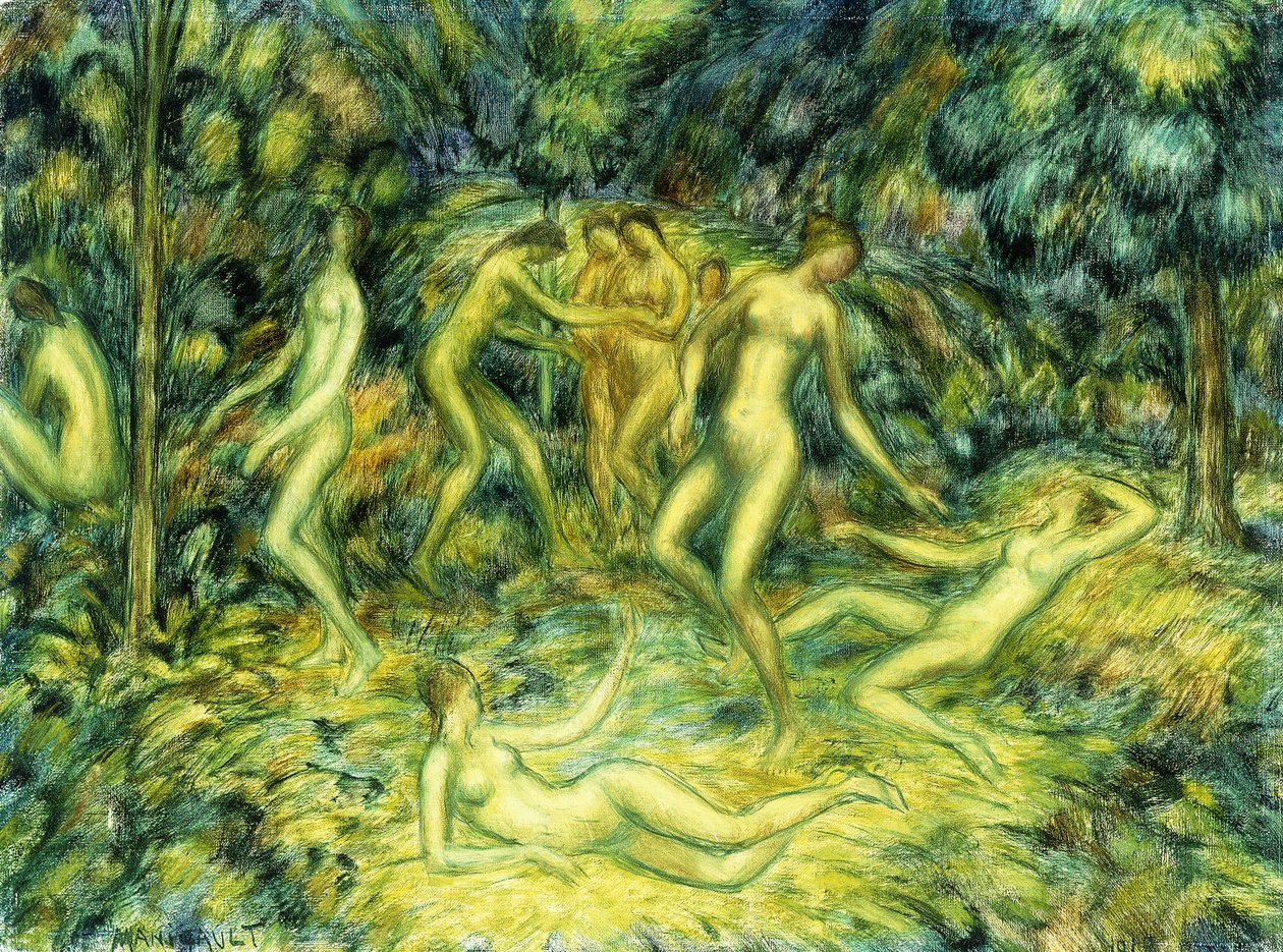 若虫跳舞，1918年 作者 爱德华·米德尔顿·曼尼高