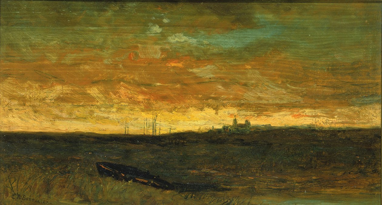 日落景象，约1875-1885年。 作者 爱德华·米切尔·班尼斯特