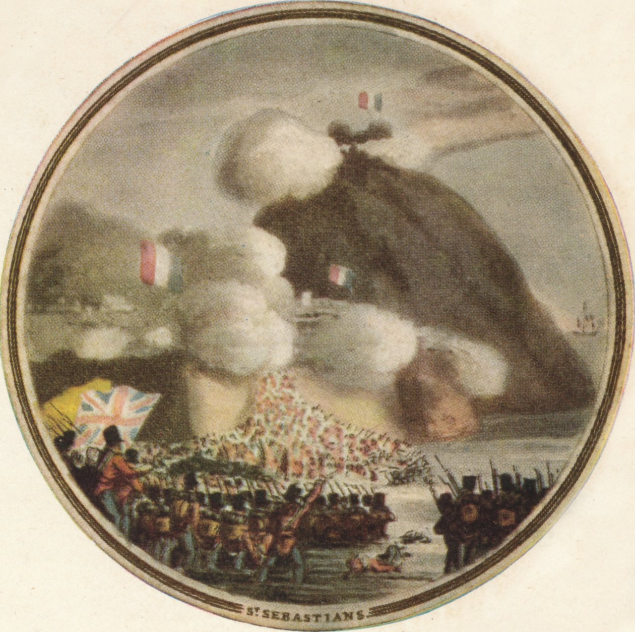 猛攻圣塞巴斯蒂安，1815年，1910年 作者 爱德华·奥姆