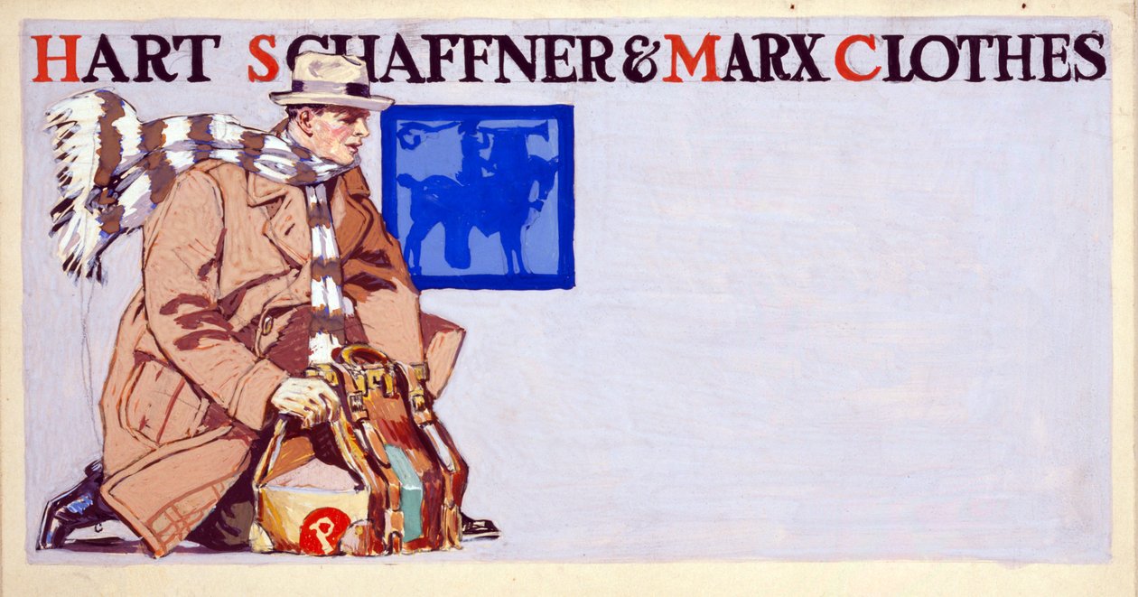 Hart，Schaffner和Marx Clothes，pub的广告。 1900 作者 爱德华·彭菲尔德