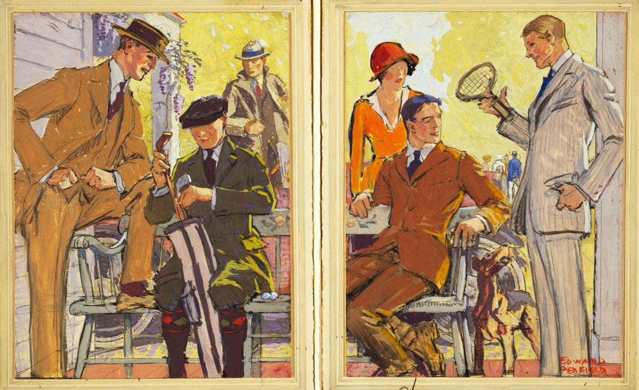 Hart，Schaffner和Marx Clothes，pub的广告。 1900 作者 爱德华·彭菲尔德