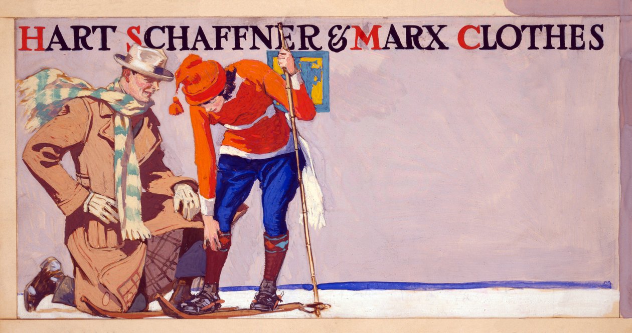 Hart，Schaffner和Marx Clothes，pub的广告。 1900 作者 爱德华·彭菲尔德