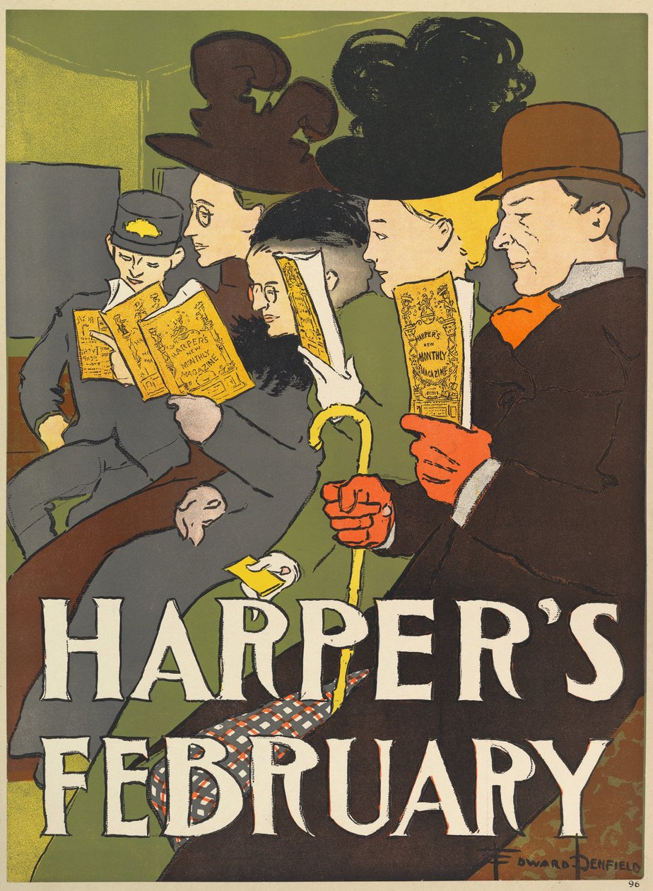 Harpers New Monthly Magazine，1896 年 2 月（彩色石版画） 作者 爱德华·彭菲尔德