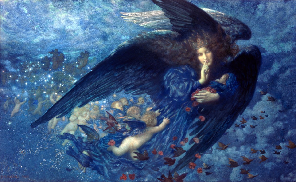 Night with her Train of Stars 作者 爱德华·罗伯特·休斯