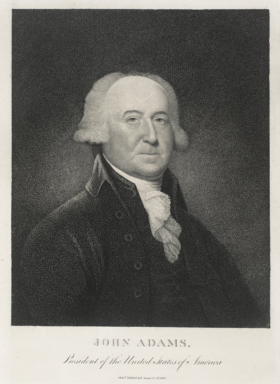 美国第二任总统约翰·亚当斯（John Adams） 作者 爱德华·萨维奇
