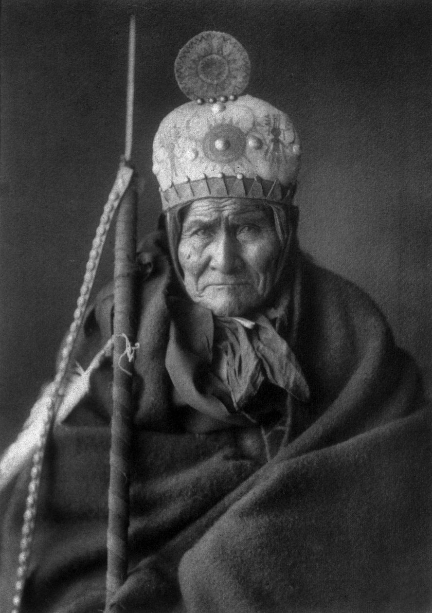 Geronimo (1829-1909) 阿帕奇领袖 作者 爱德华警长柯蒂斯