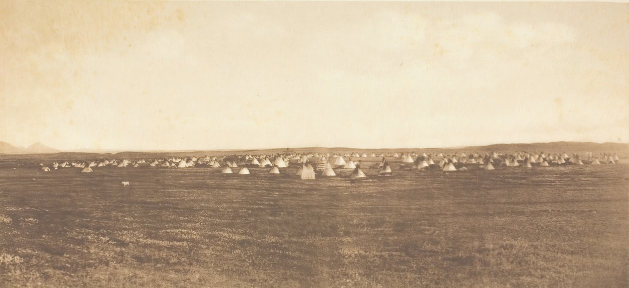 太阳舞集结地--皮根，1900年。 作者 爱德华警长柯蒂斯