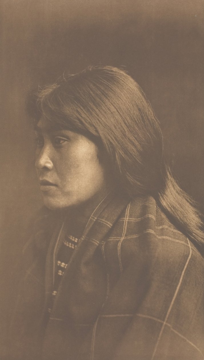 苏卡米什女孩，1912年。 作者 爱德华警长柯蒂斯