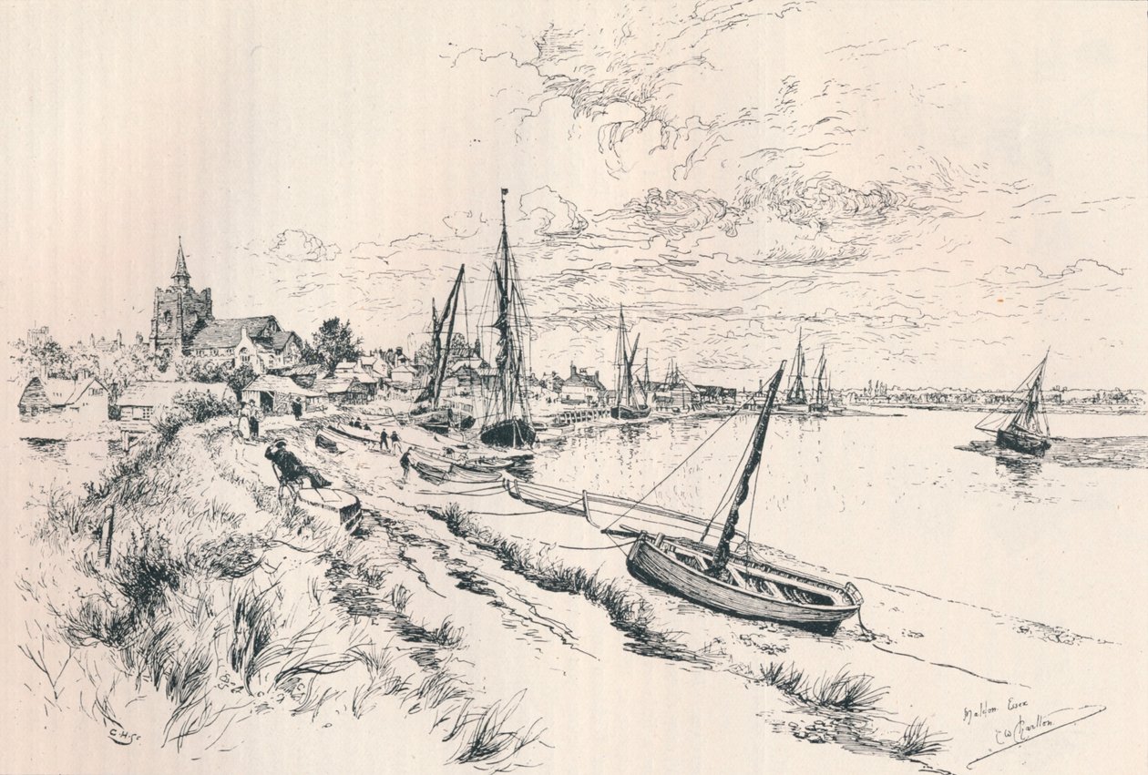 马尔顿，埃塞克斯，约1879-1898，1898年 作者 爱德华·威廉·查尔顿