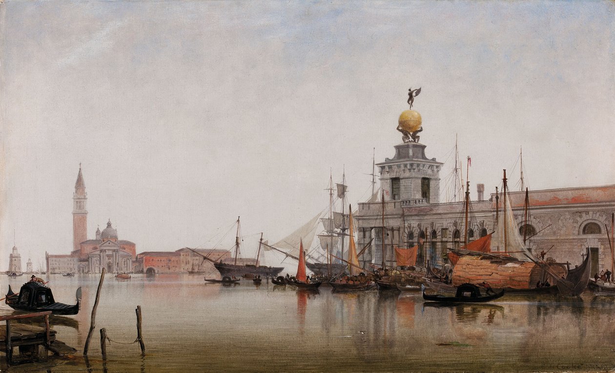 Dogana di Mare与San Giorgio Maggiore Beyond，1863年 作者 爱德华·威廉·库克