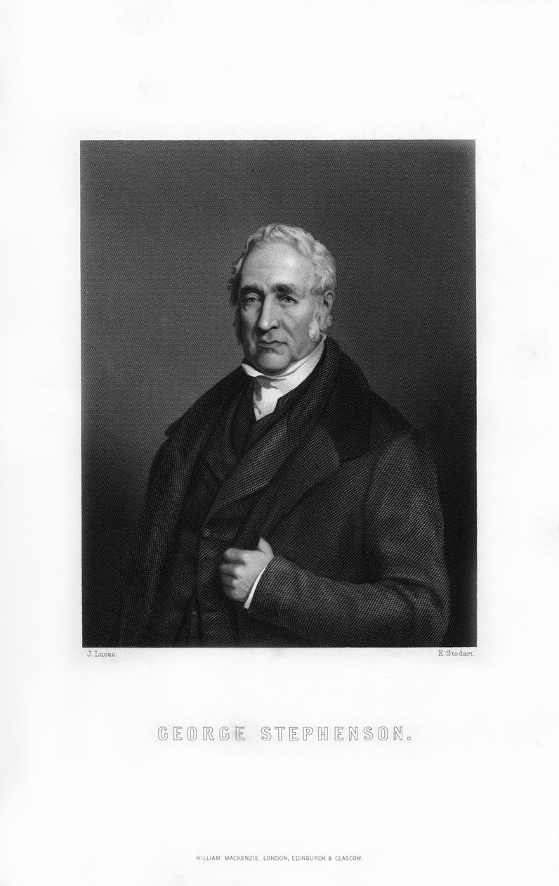 英国机械工程师George Stephenson，1899年。 作者 爱德华·威廉·斯托达特