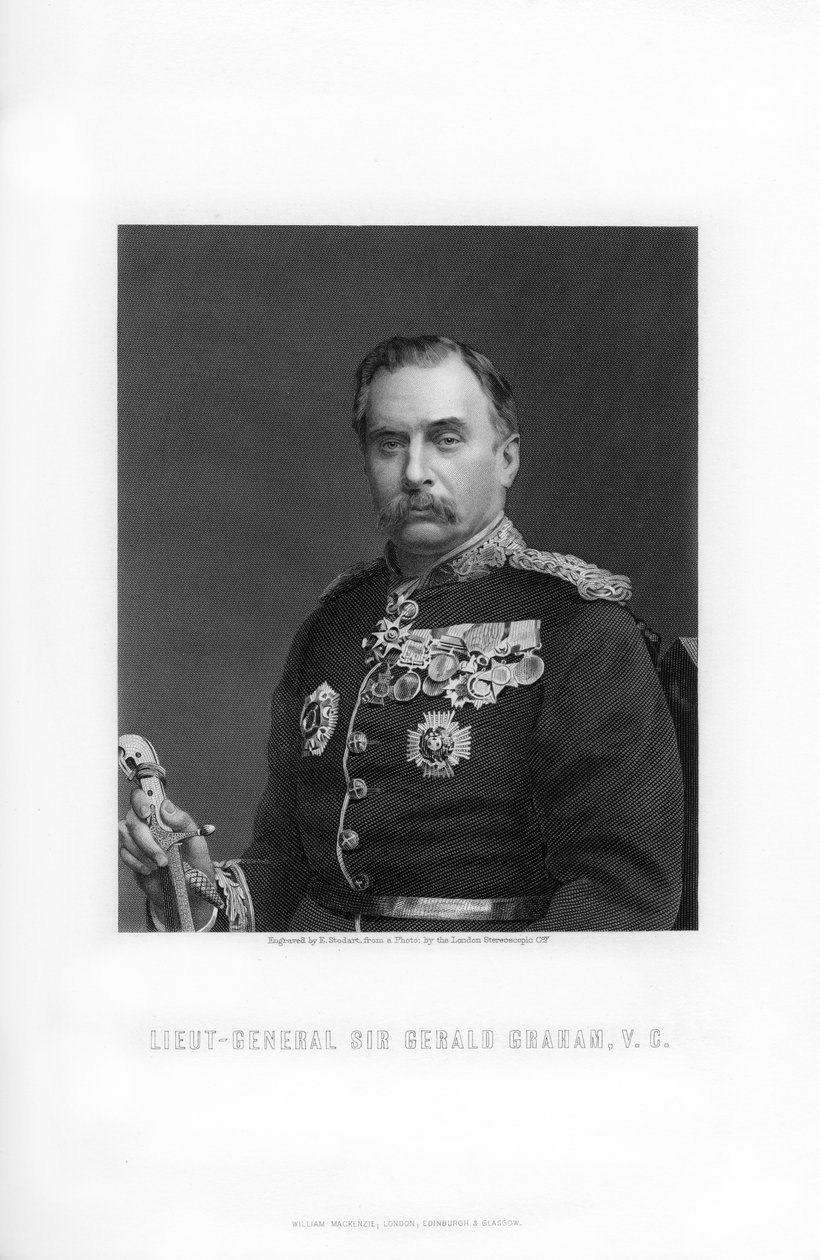 1893年任英国中将杰拉尔德·格雷厄姆爵士。 作者 爱德华·威廉·斯托达特