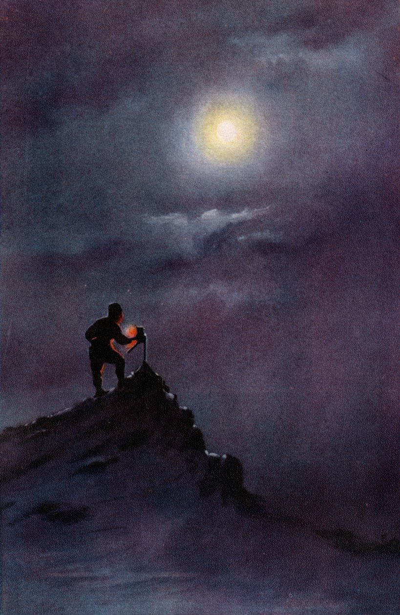 Birdie Bowers于1913年6月6日在斜坡上读取温度计，1913年 作者 查尔斯·爱德华·威尔逊