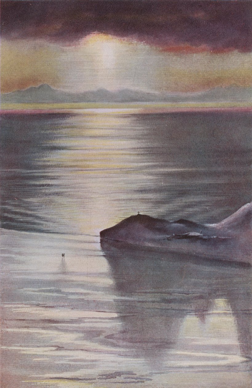 1911年，1913年从观察山的小屋点。 作者 查尔斯·爱德华·威尔逊