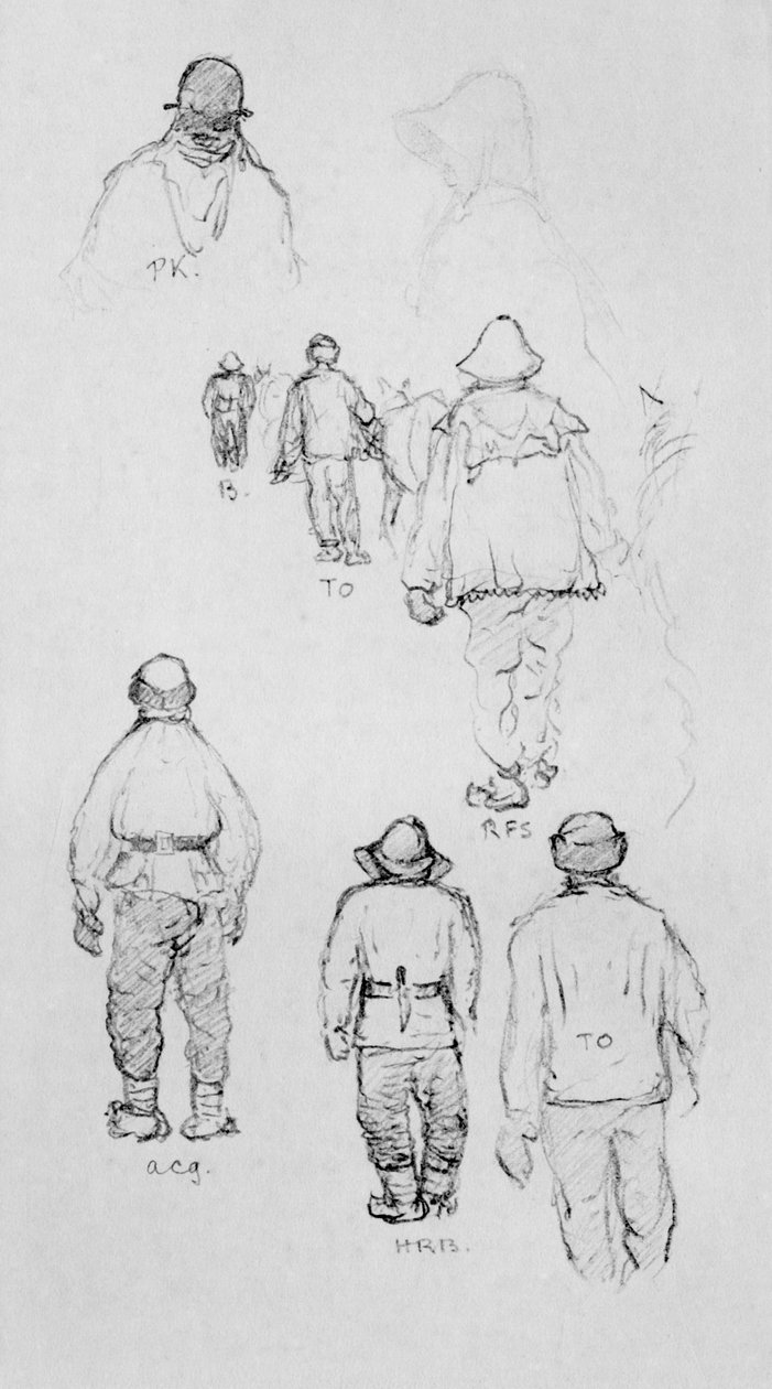 通往杆子的路上，c1911，1913年 作者 查尔斯·爱德华·威尔逊