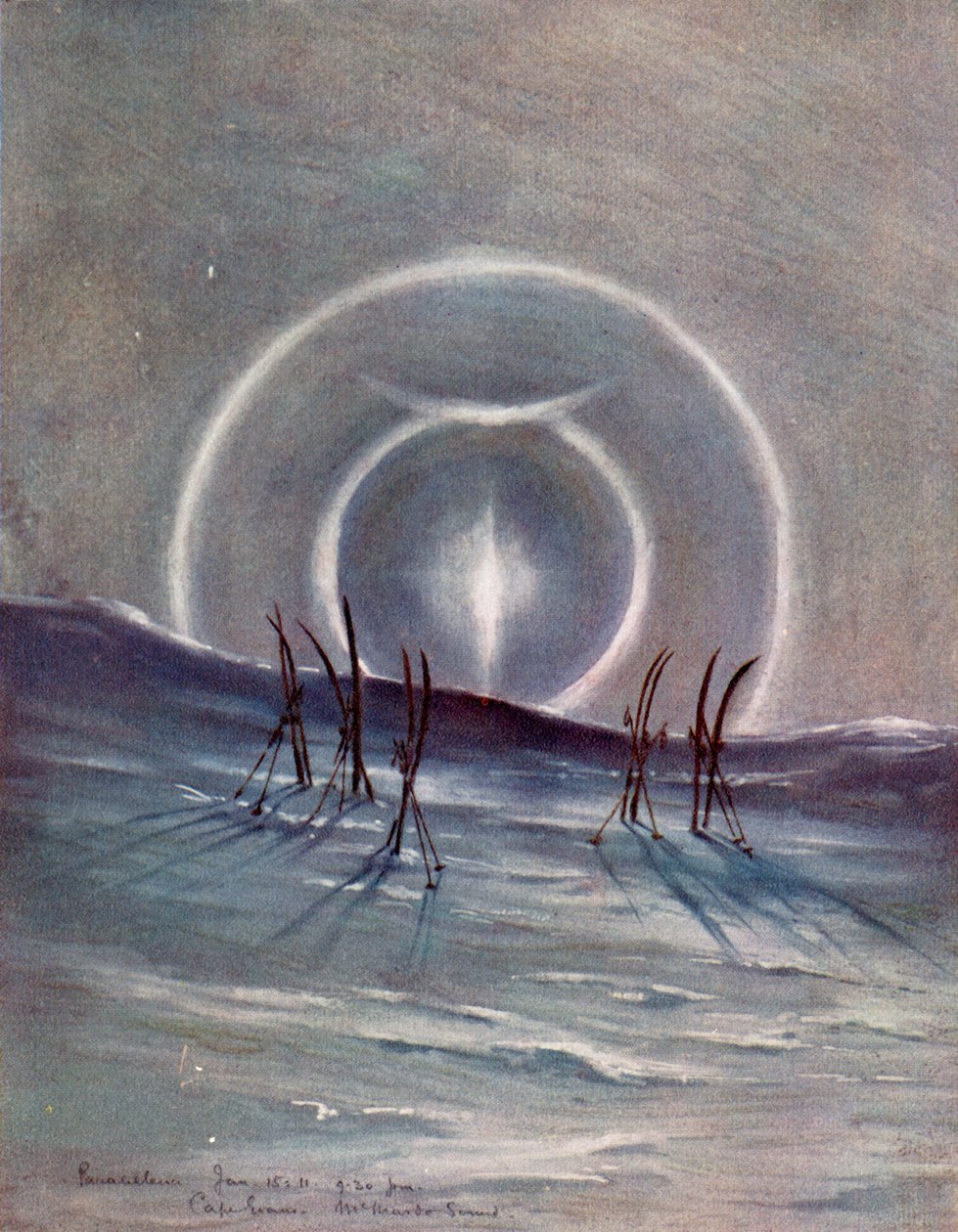 帕拉塞莱内（Paraselene），1911年11月15日 作者 查尔斯·爱德华·威尔逊
