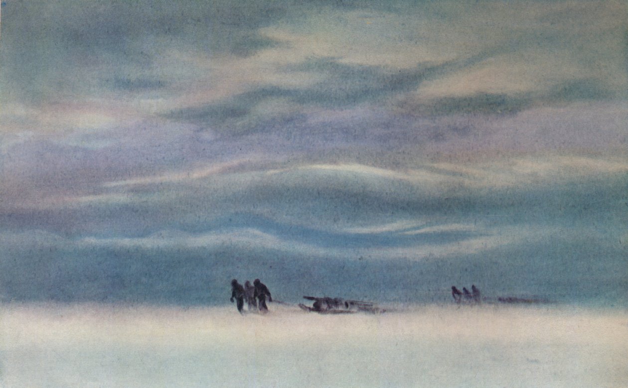 雪橇，1911年，1913年 作者 查尔斯·爱德华·威尔逊