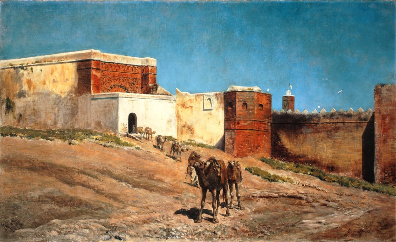 大篷车离开，1879年 作者 埃德温·洛德·沃克斯