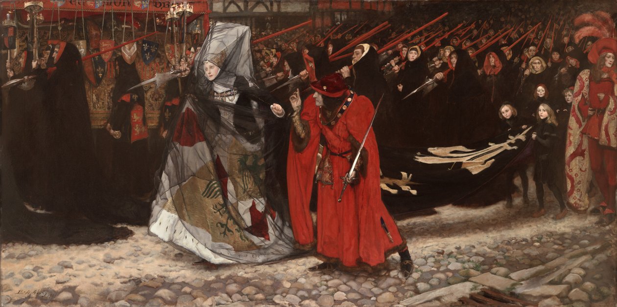 理查德，格洛斯特公爵和安妮夫人，1896年 作者 埃德温奥斯汀修道院
