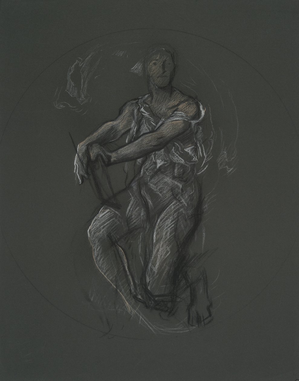 宾夕法尼亚州议会大厦壁画项目的不明人物研究，哈里斯堡，1902-1911 年 作者 埃德温奥斯汀修道院