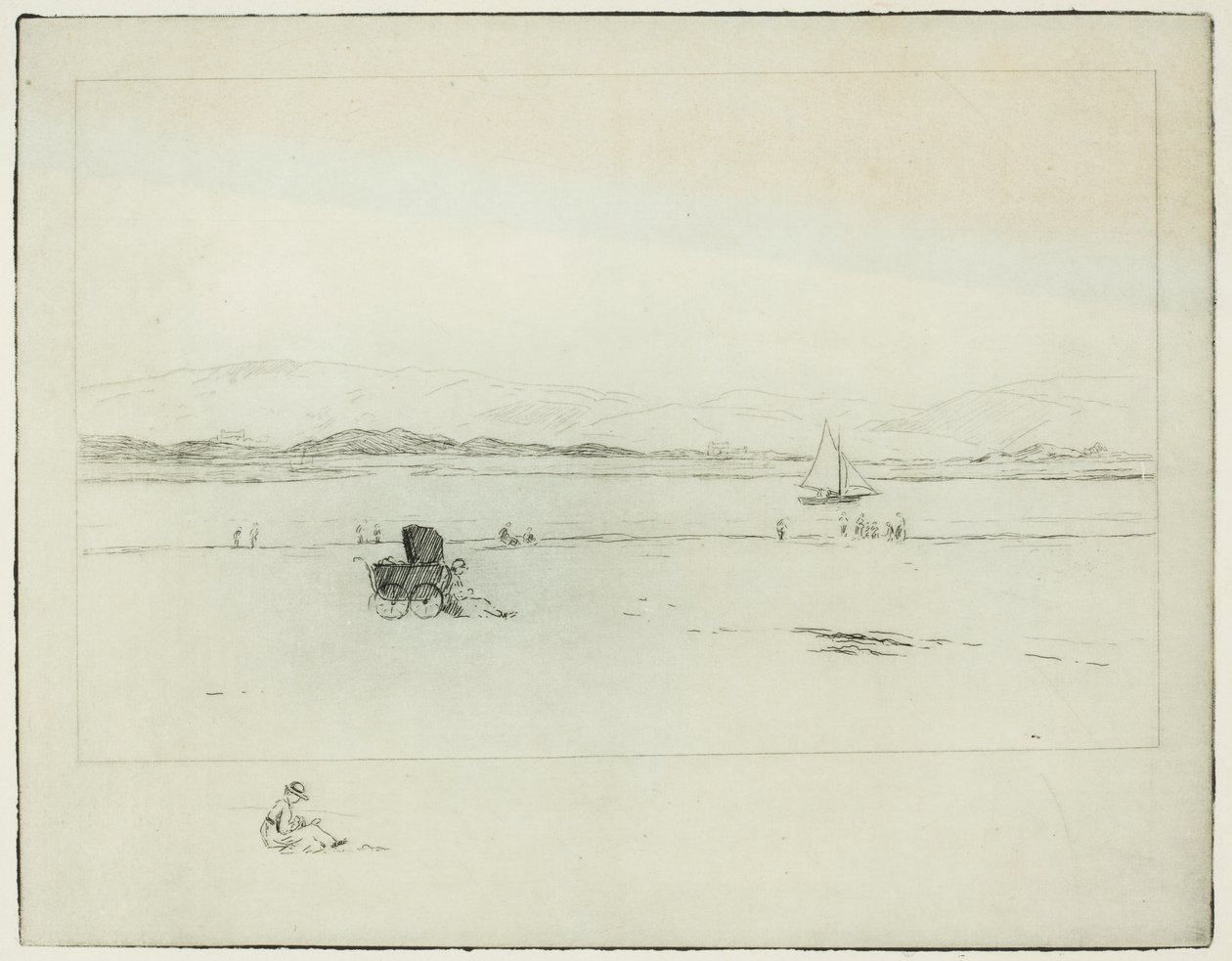 河口上（蚀刻版画） 作者 埃德温·巴特勒·贝利斯