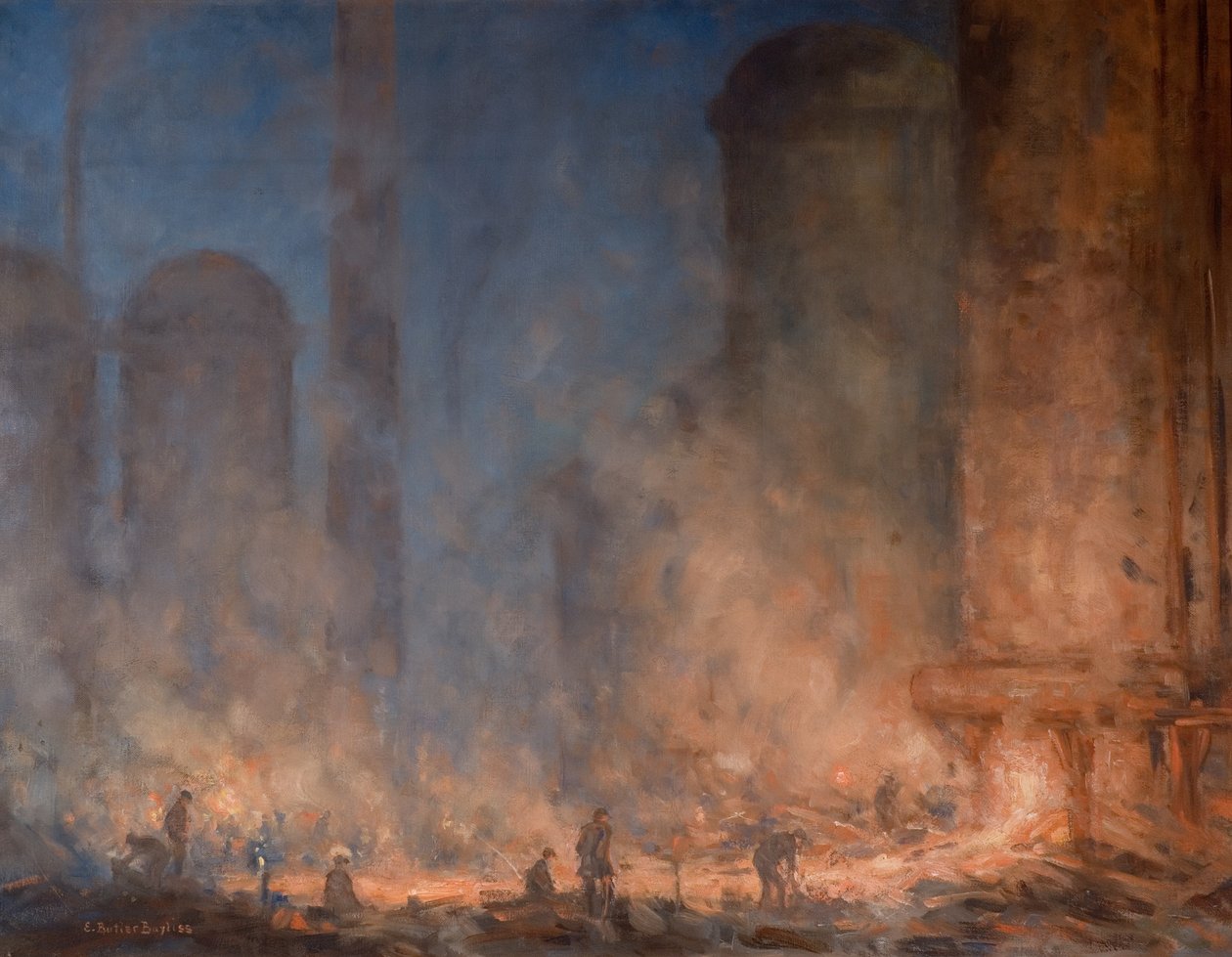 猪床攻炉（布面油画） 作者 埃德温·巴特勒·贝利斯