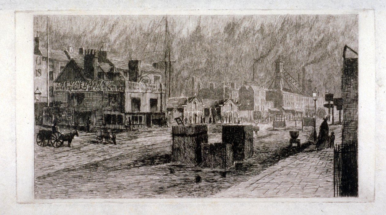 Vine Tavern, Mile End Road, Stepney, London, 1871年 作者 埃德温·爱德华兹