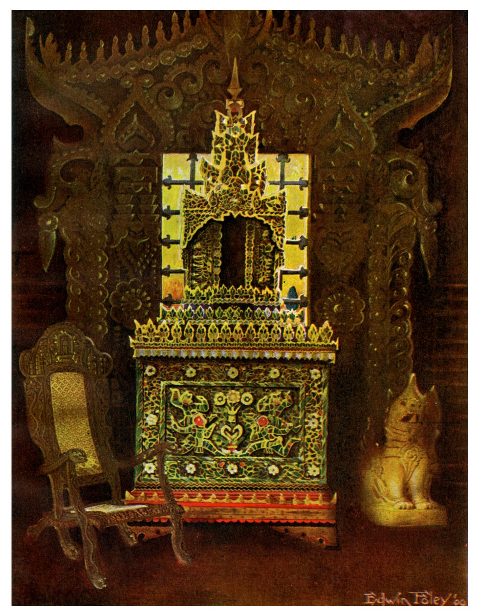 亚洲家具，1911-1912年。 作者 埃德温·佛利