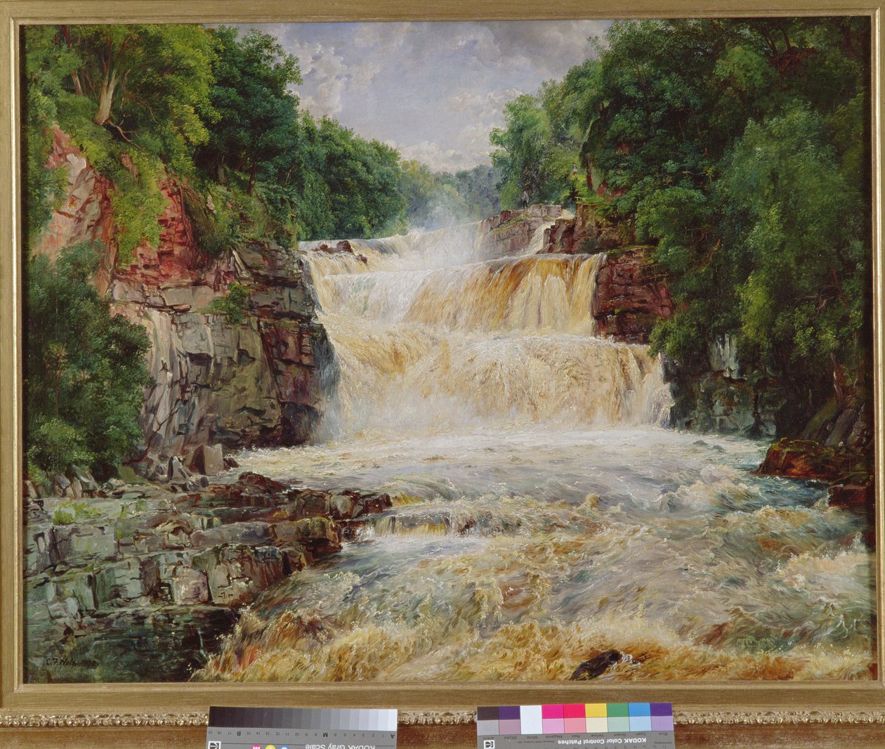 Swallow Falls，Bettws-y-Coed，北威尔士，1873年 作者 埃德温·弗雷德里克·霍尔特