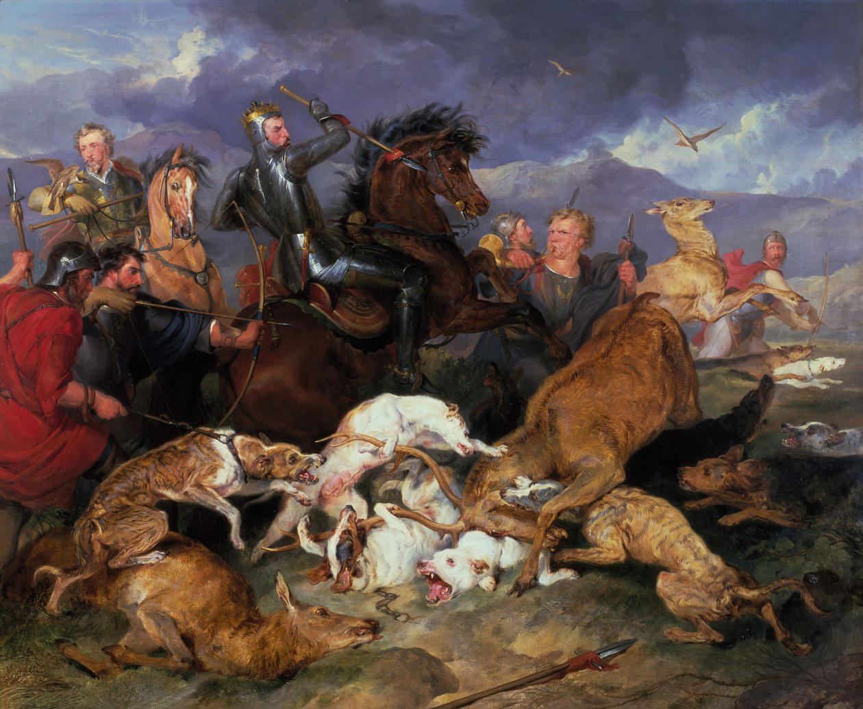 切维切斯的狩猎，1826年。 作者 埃德温·亨利·兰西尔