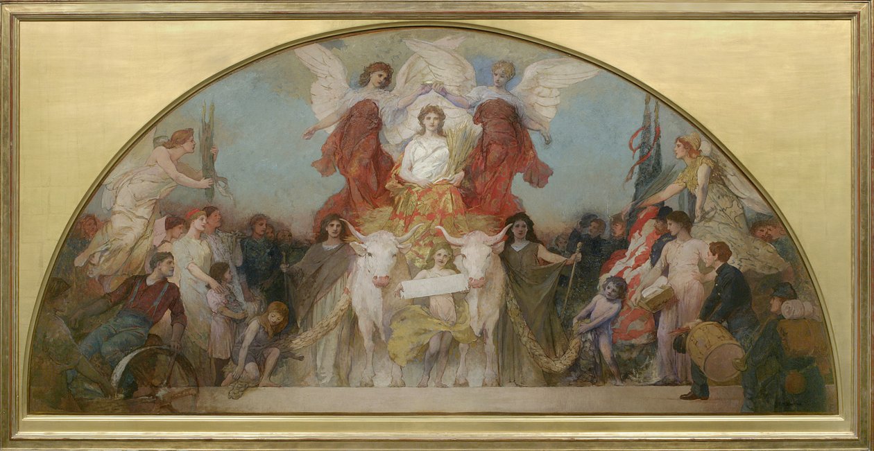 研究明尼苏达州，世界粮仓，1904年 作者 埃德温·霍兰·布拉德菲尔德