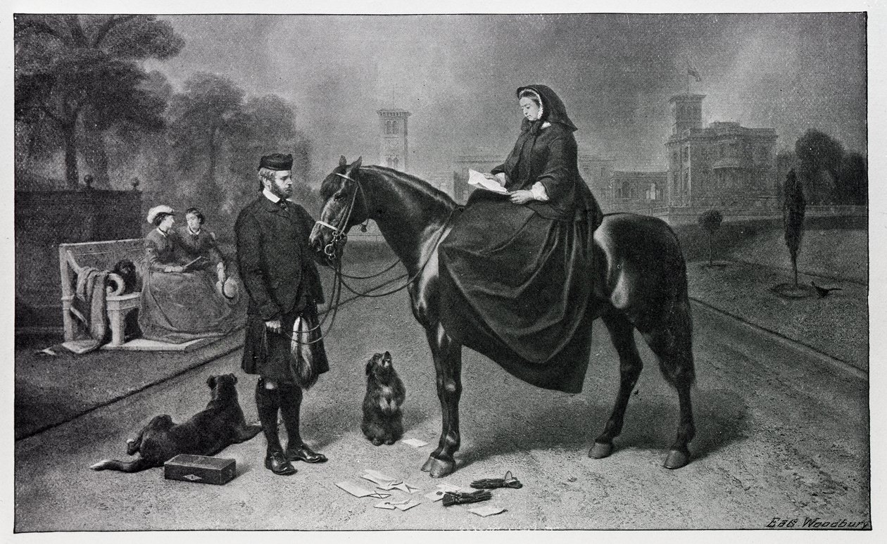 1865年绘画后奥斯本维多利亚女王 作者 埃德温·兰瑟