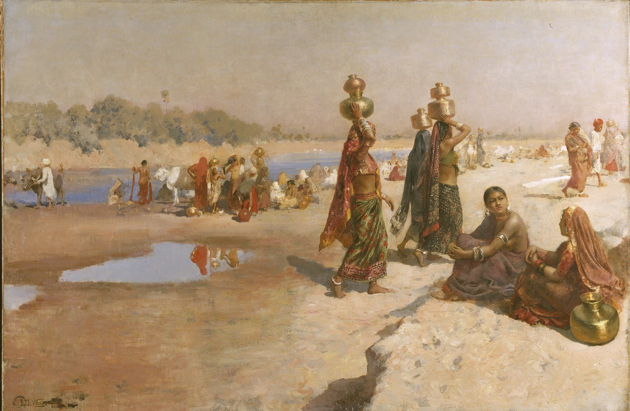 恒河水运船，摄于1885年（布面油画） 作者 埃德温·洛德·沃克斯