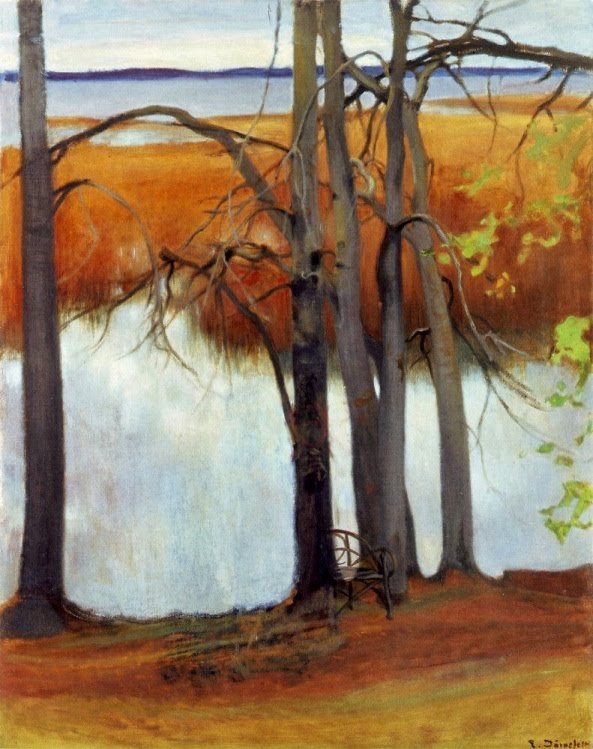 KaislikkorantanEnglish：Reedsn的Lake Shore 作者 埃罗·耶恩费尔特（EeroJärnefelt）