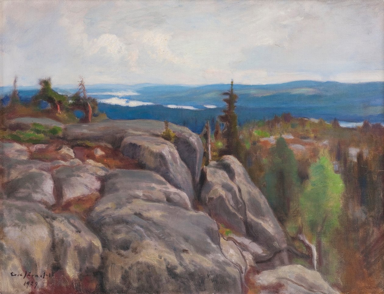 1929年来自科利的风景 作者 埃罗·耶恩费尔特（EeroJärnefelt）
