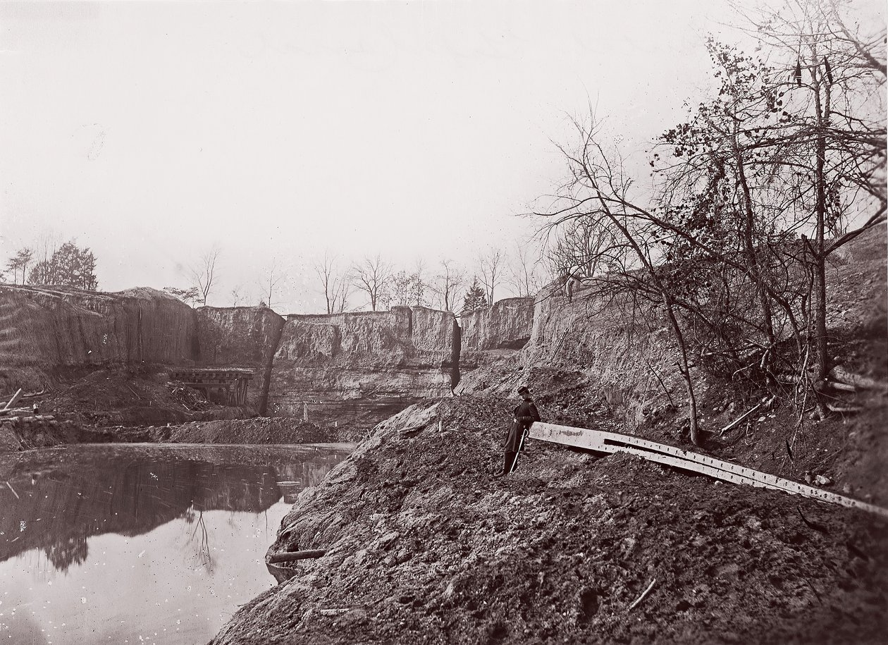 荷兰峡谷运河，1865年。 作者 埃格伯特·盖伊·福克斯