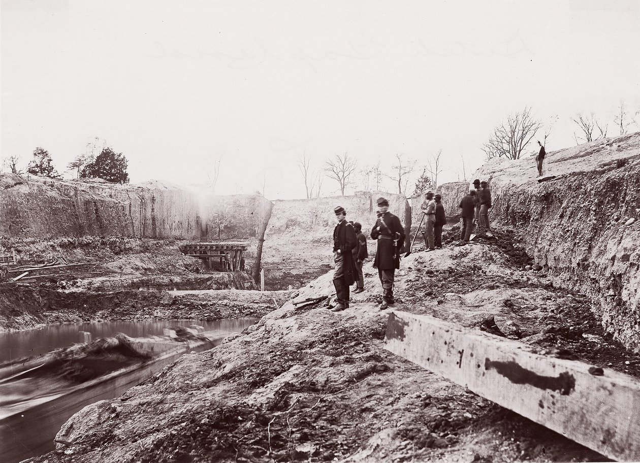 荷兰峡谷运河，1865年。 作者 埃格伯特·盖伊·福克斯