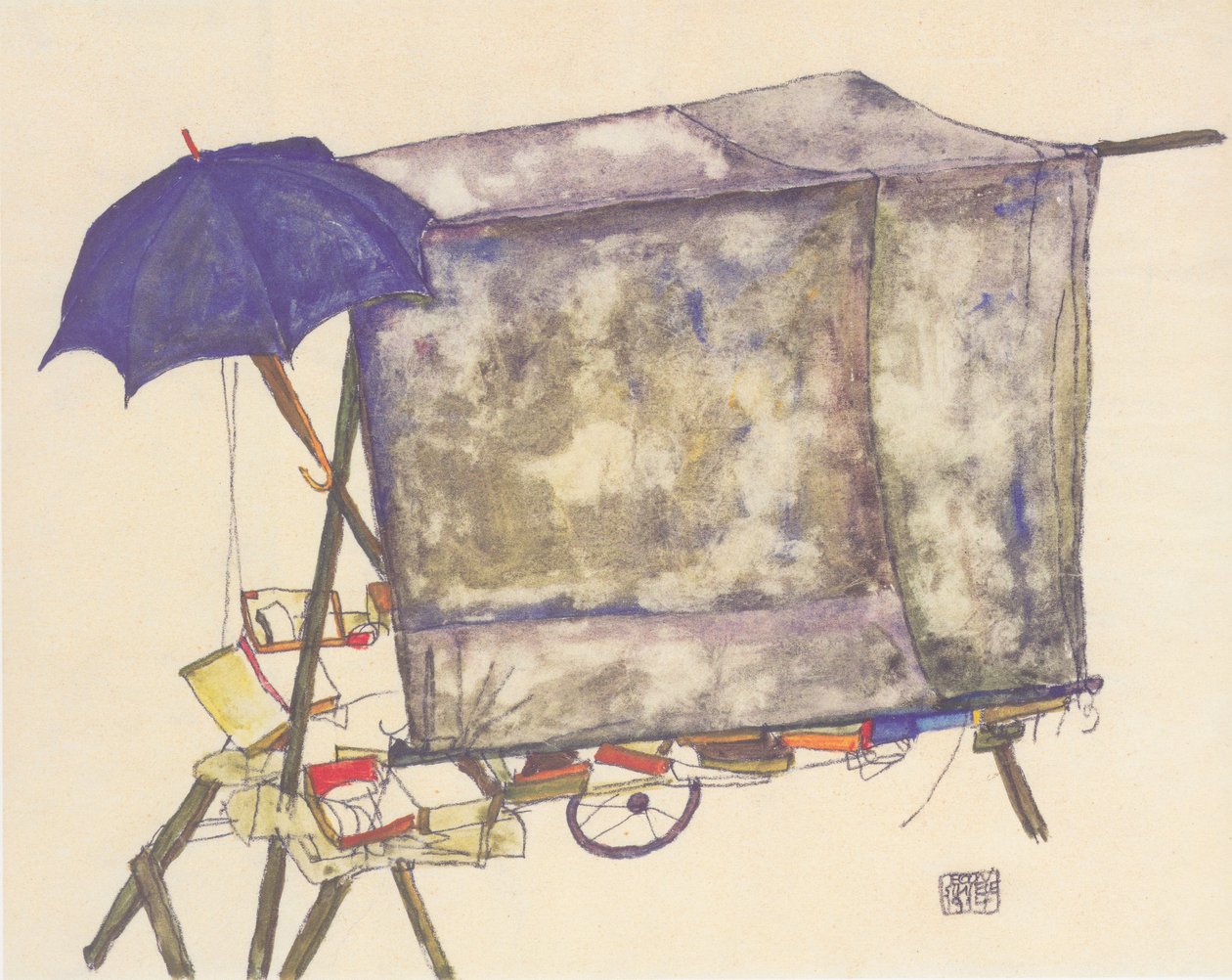 亭 作者 埃贡·席勒（Egon Schiele）