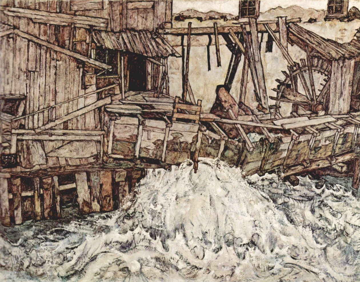 老磨坊 作者 埃贡·席勒（Egon Schiele）