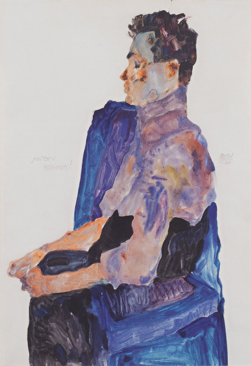 肖像Anton Peschka 作者 埃贡·席勒（Egon Schiele）