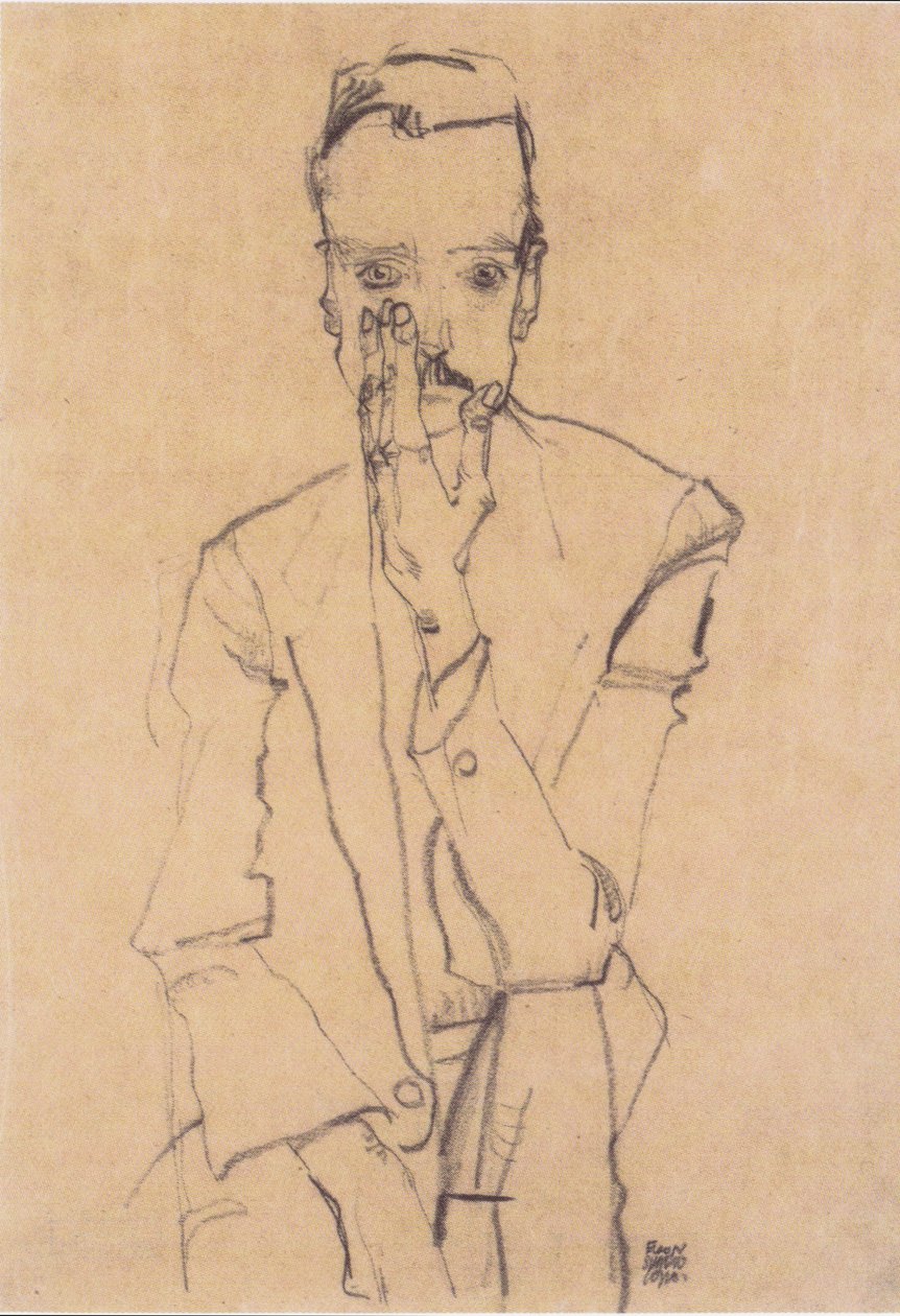 肖像Eduard Kosmack 作者 埃贡·席勒（Egon Schiele）