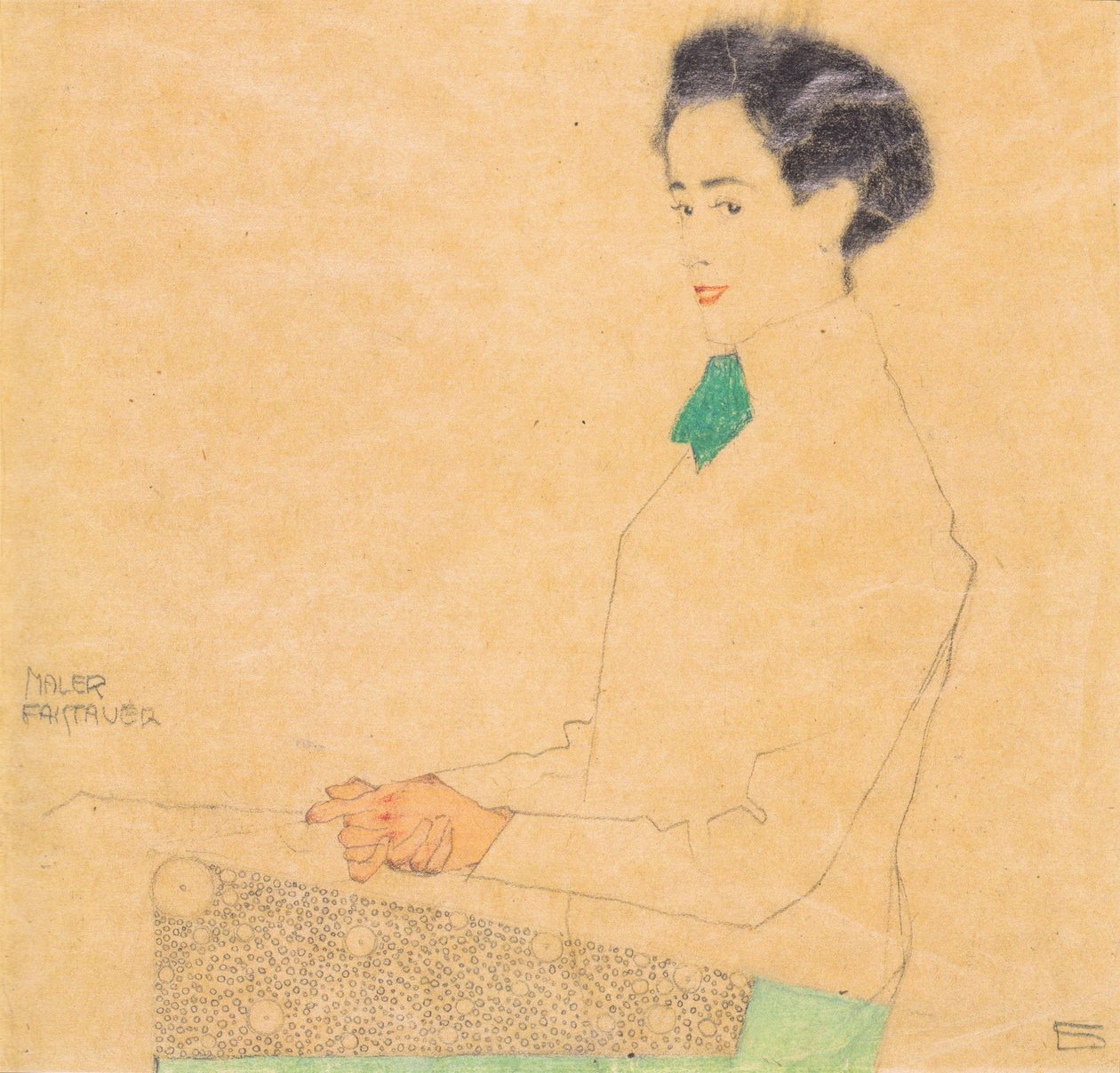 画家安东Faistauer的画像 作者 埃贡·席勒（Egon Schiele）