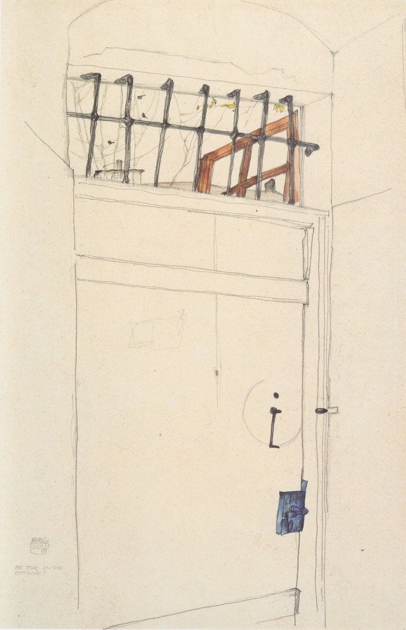 门进入了开放状态 作者 埃贡·席勒（Egon Schiele）