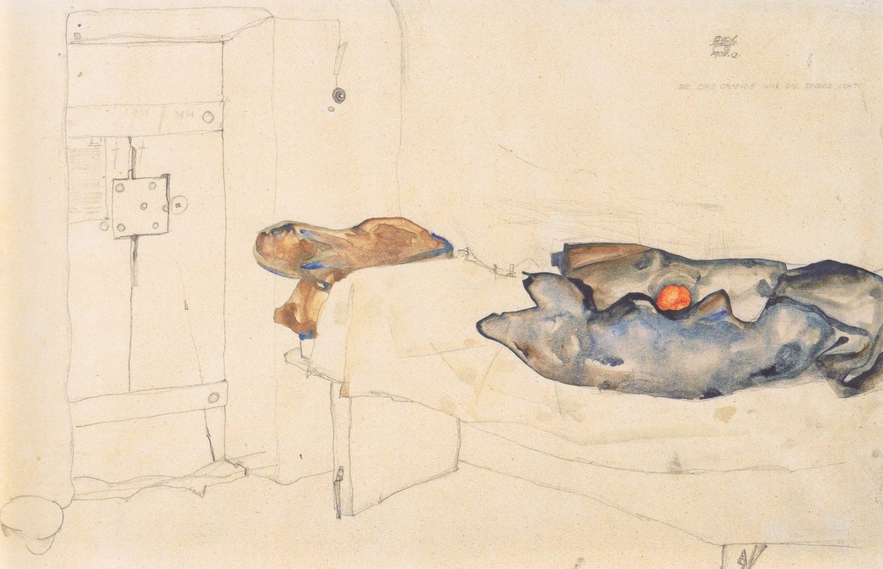 一个橙色是唯一的光 作者 埃贡·席勒（Egon Schiele）