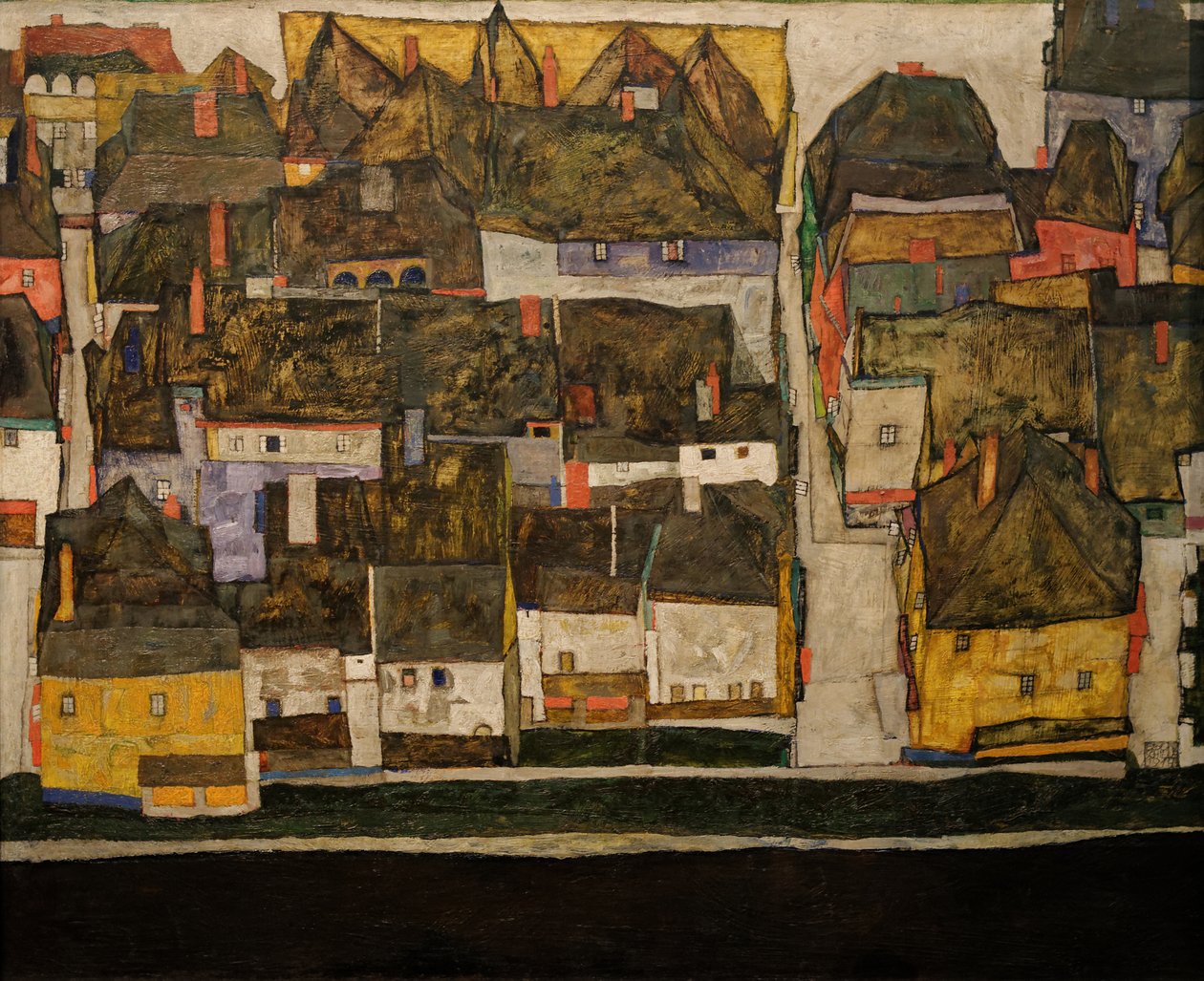 小镇 作者 埃贡·席勒（Egon Schiele）